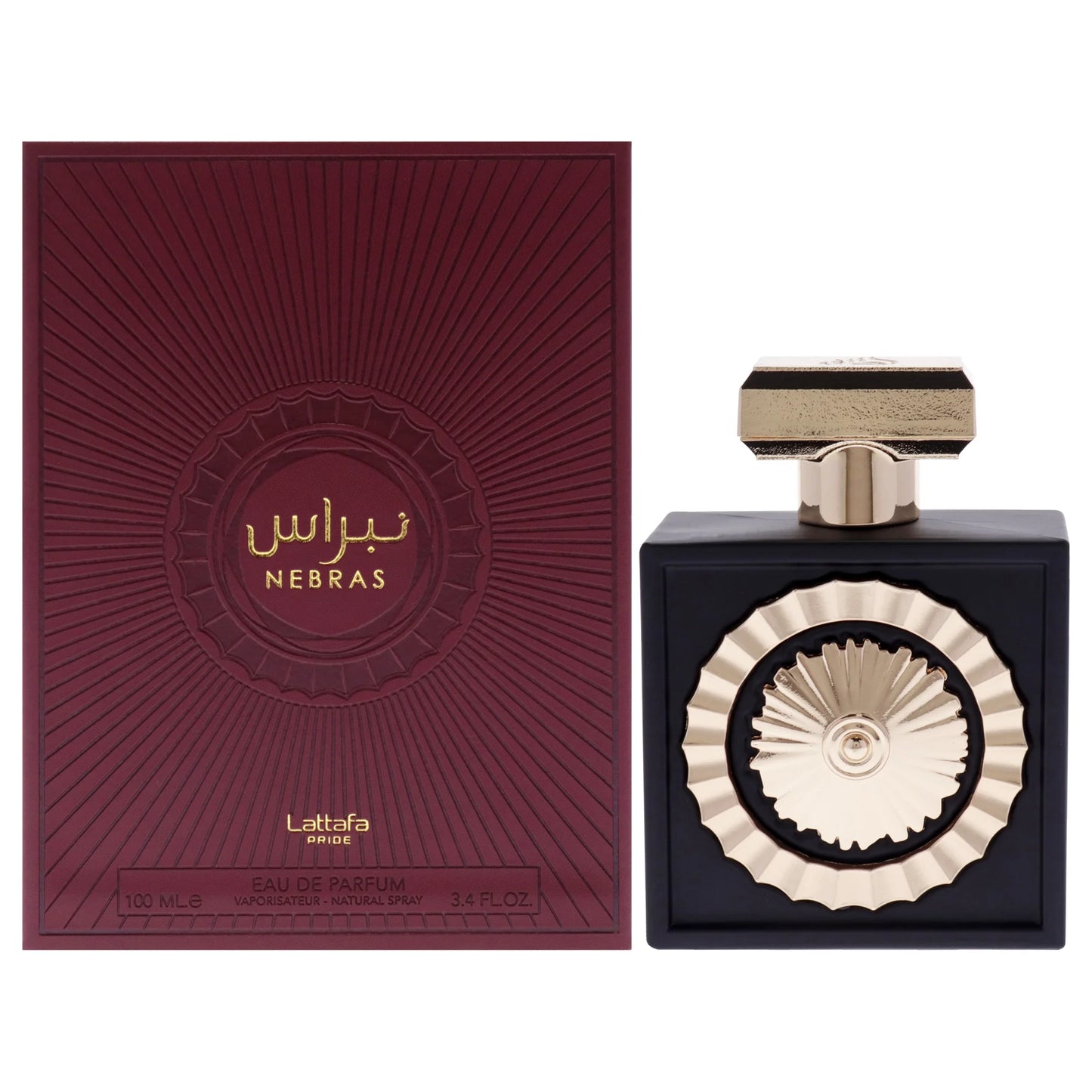 Lattafa Nebras para Eau de Parfum Spray unisex, 3.4 onzas