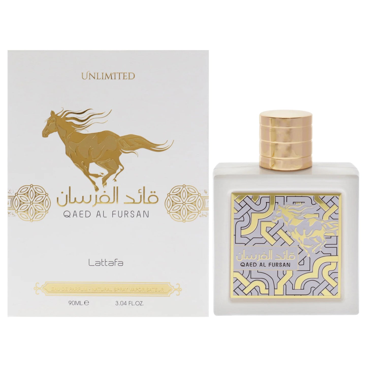Lattafa Qaed Al Fursan Unlimited Eau de Parfum 3.04 onzas